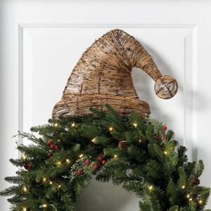 Grandinroad Santa hat accessory for wreath. Perfect for doors , tree or wreath!